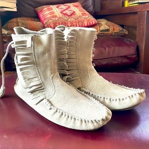 Leather J.Crew Ankle Moccasins